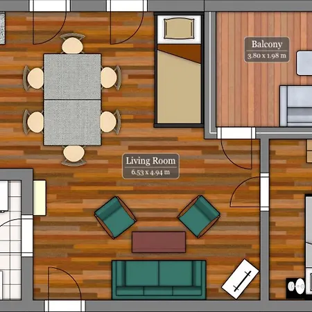 Bright Rooftop Loft With River View 公寓 柏林