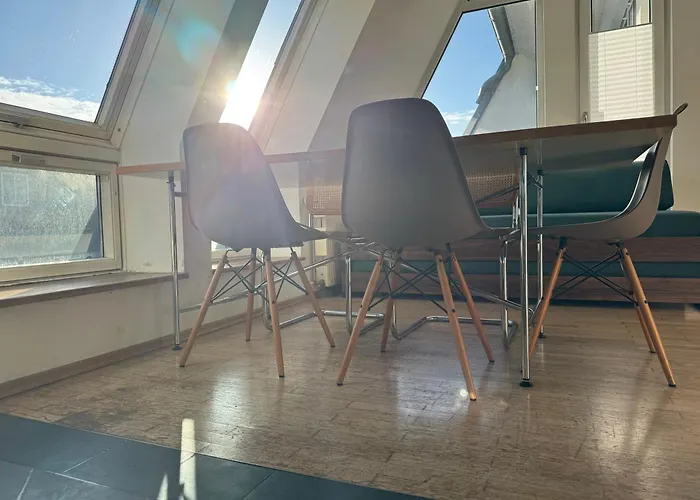 Bright Rooftop Loft With River View 柏林